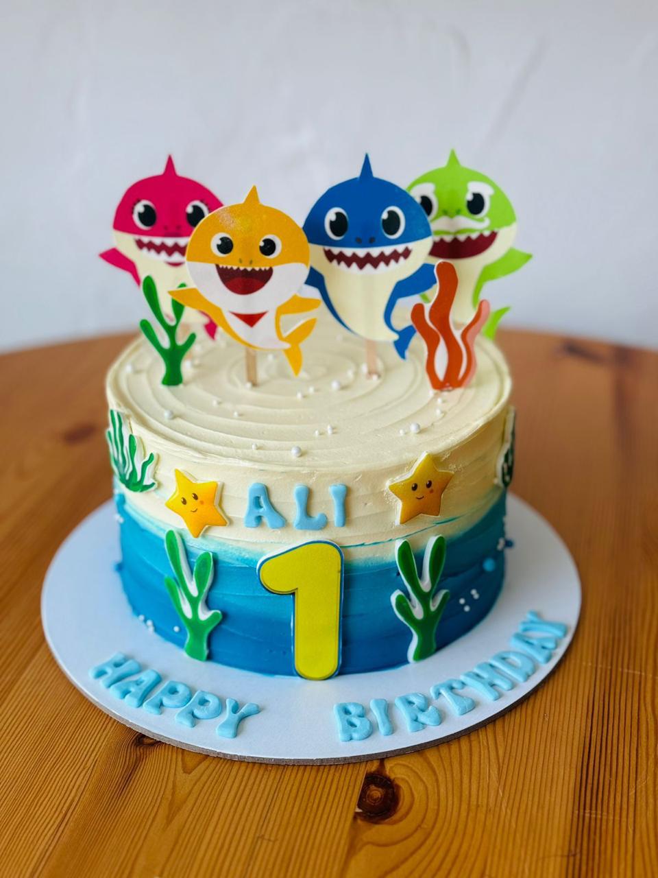 Cartoon Cake-Baby Shark
